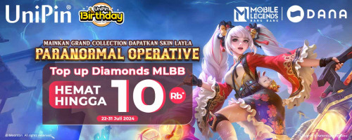 Mainkan Grand Collection Dapatkan Skin Layla & Top Up Diamonds MLBB Pakai Voucher DANA Deals Bisa Hemat Hingga Rp 10Ribu!
